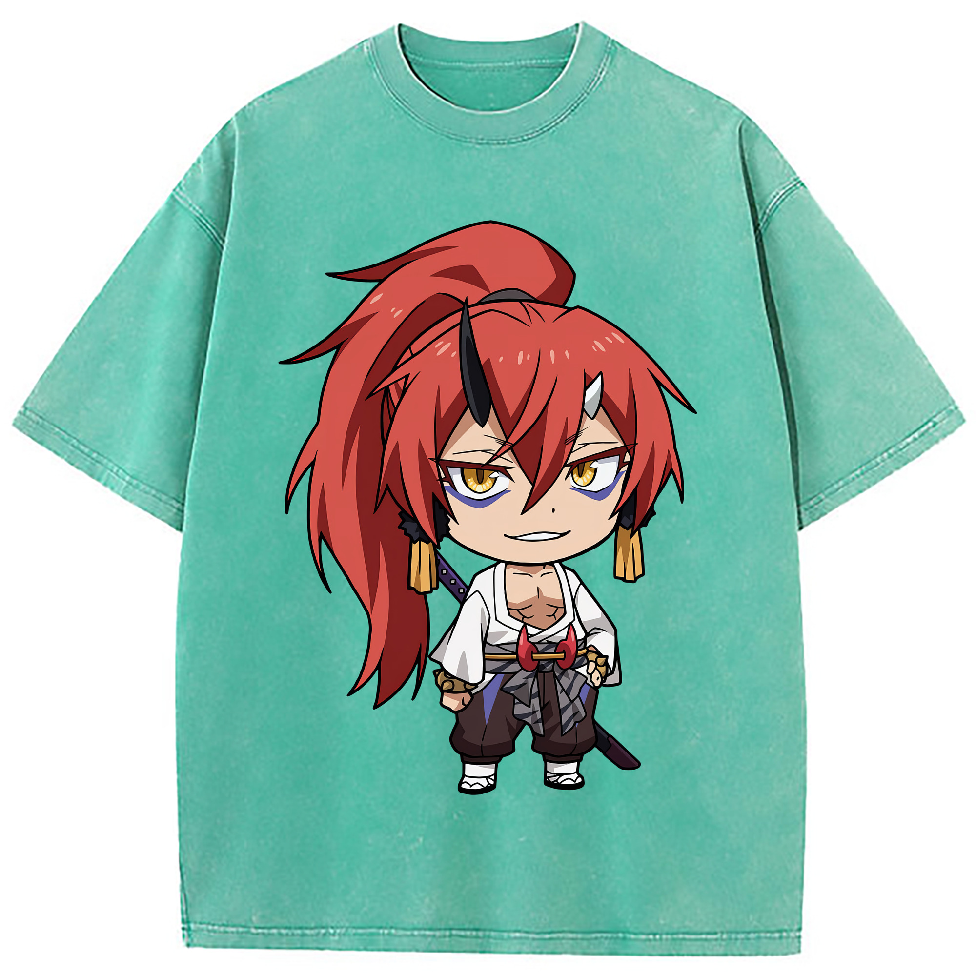（画像用） 転スラ Regarding Reincarnated to Slime 綿100% ヴィンテージ風 半袖Tシャツ（フロントプリント）